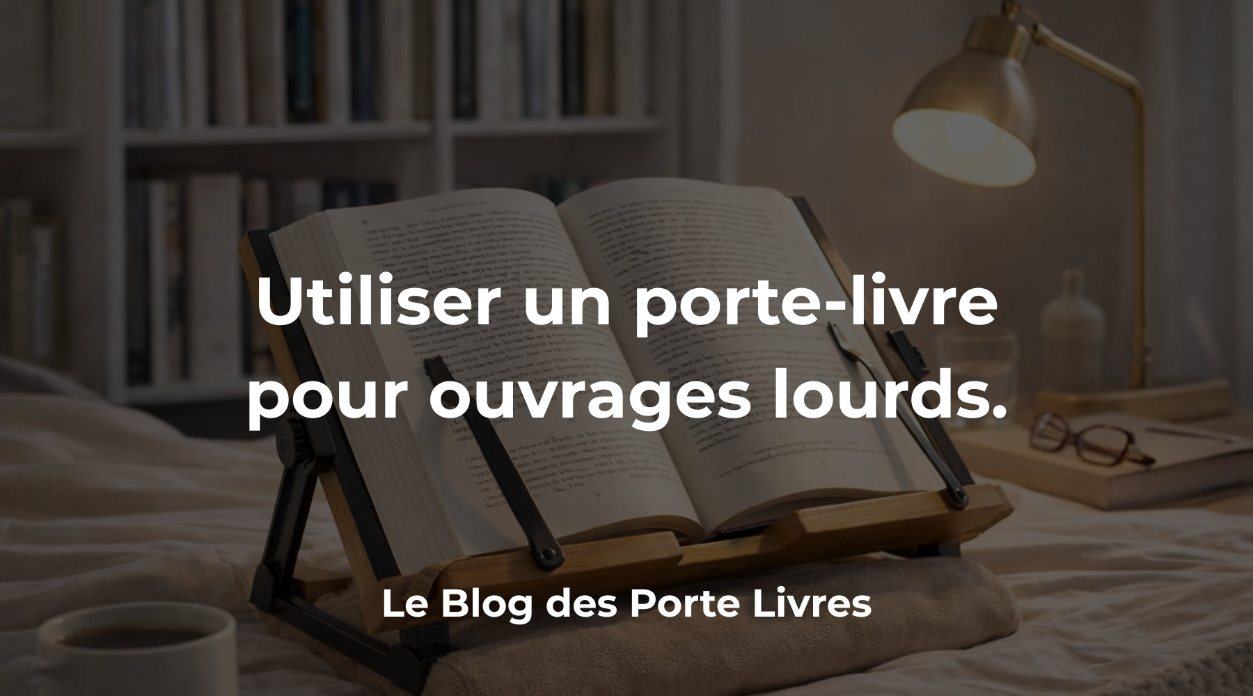 Utiliser un porte-livre pour lire des ouvrages lourds sans fatigue