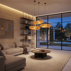 Suspension Bambou Naturel Forme Ovale
