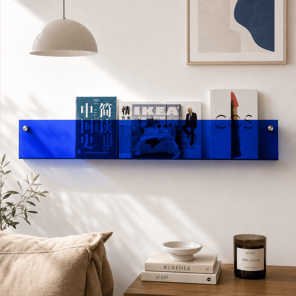 Porte Livre Mural Transparent