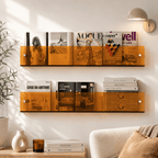 Porte Livre Mural Transparent