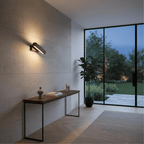 Applique Murale LED Bois Noyer Design Rectangulaire