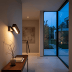 Applique Murale LED Bois Noyer Design Rectangulaire