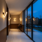 Applique Murale Travertin Barre LED Rotative