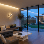 Applique Murale Travertin Barre LED Rotative