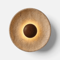 Applique Murale Travertin Design Halo Lumineux