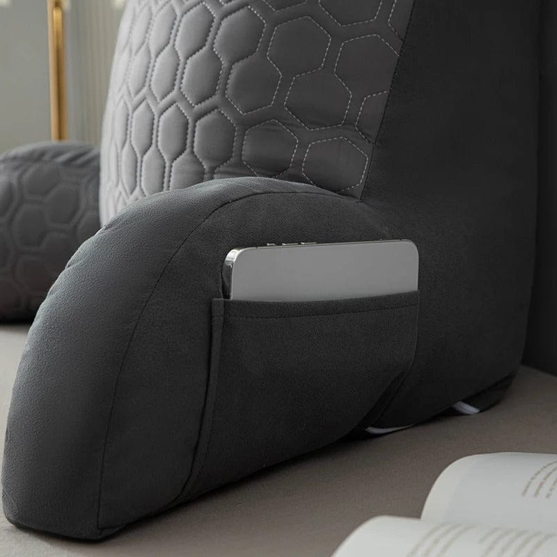 Coussin de Lecture Gris