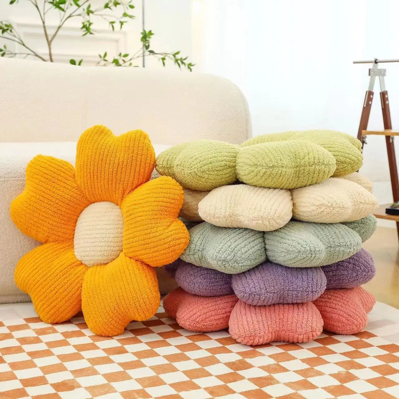 Coussin en Forme de Fleur