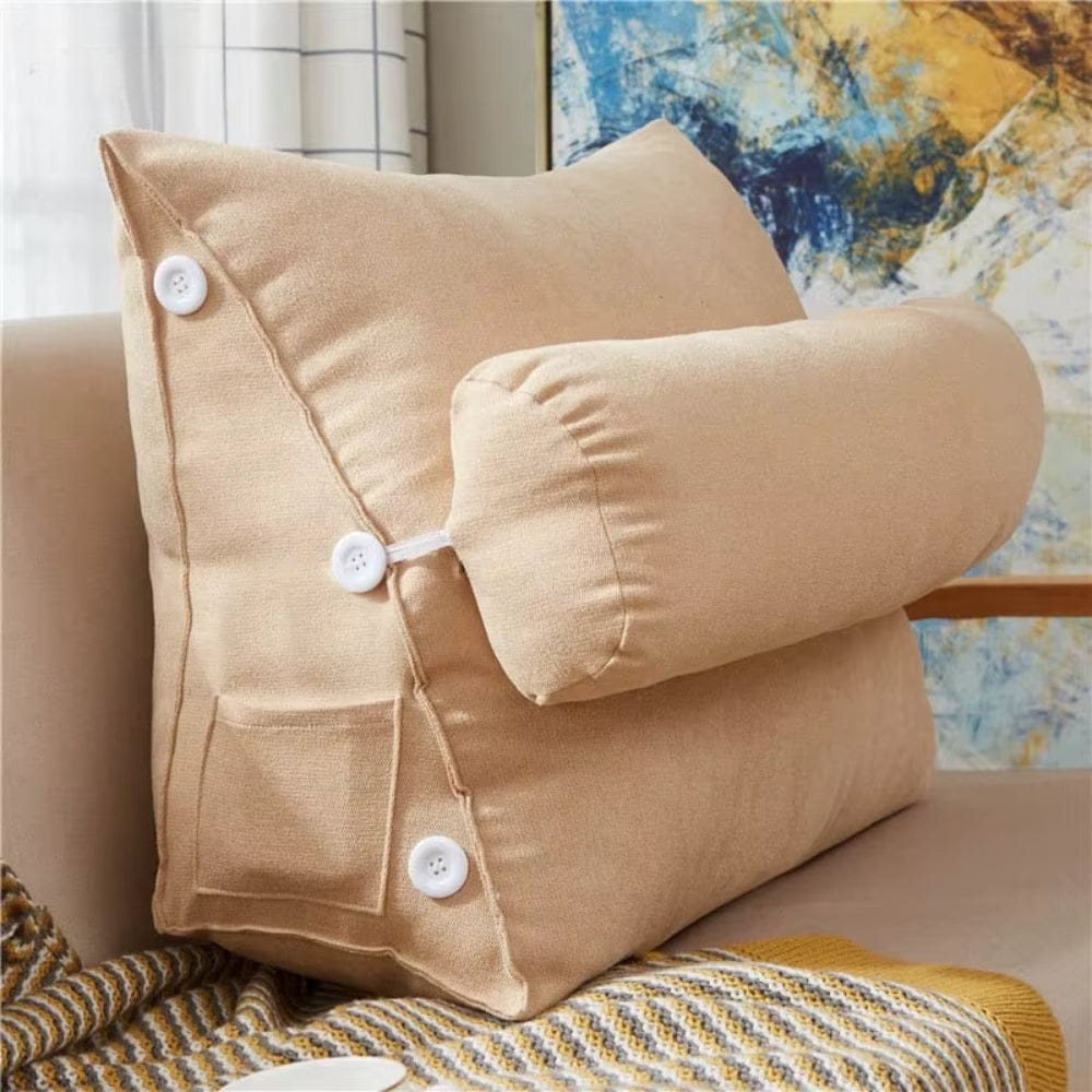 Coussin Triangulaire Beige