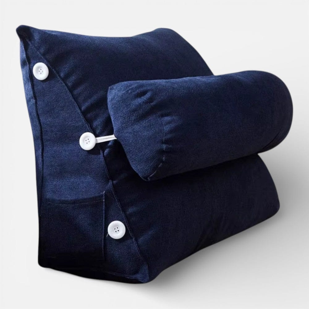 Coussin Triangulaire Bleu Marine