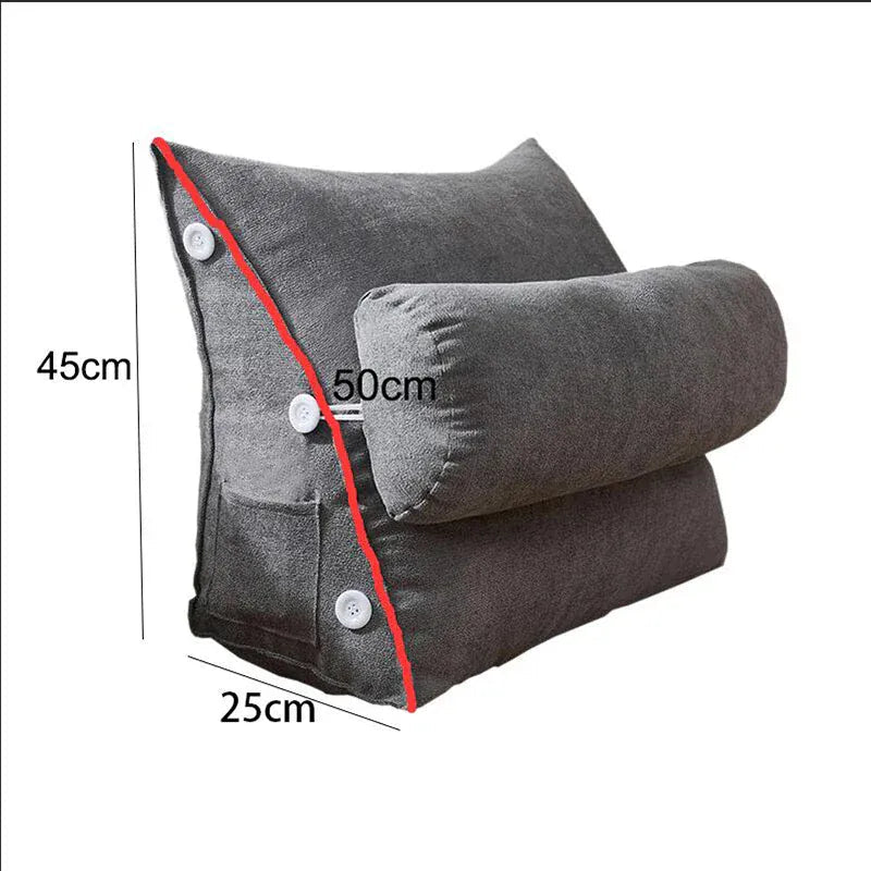 Coussin Triangulaire Gris