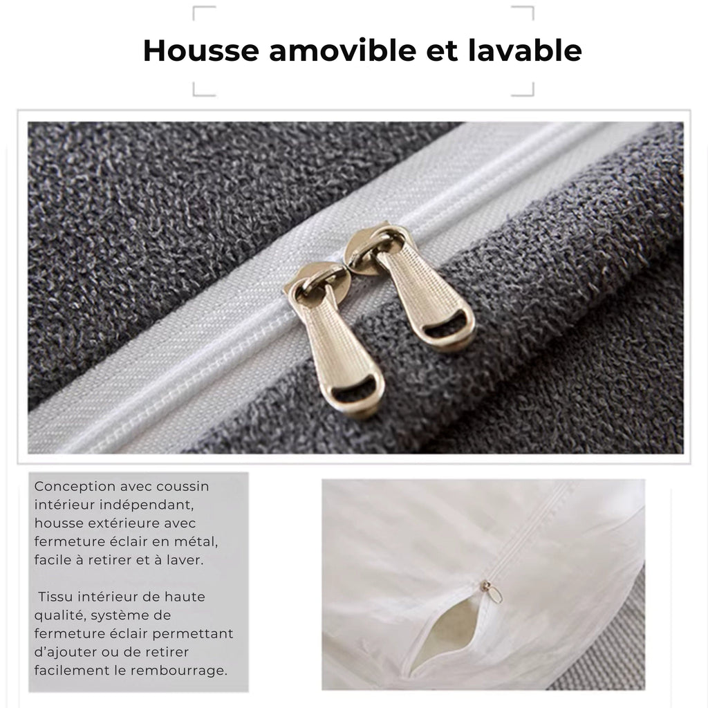 Coussin Triangulaire Jaune