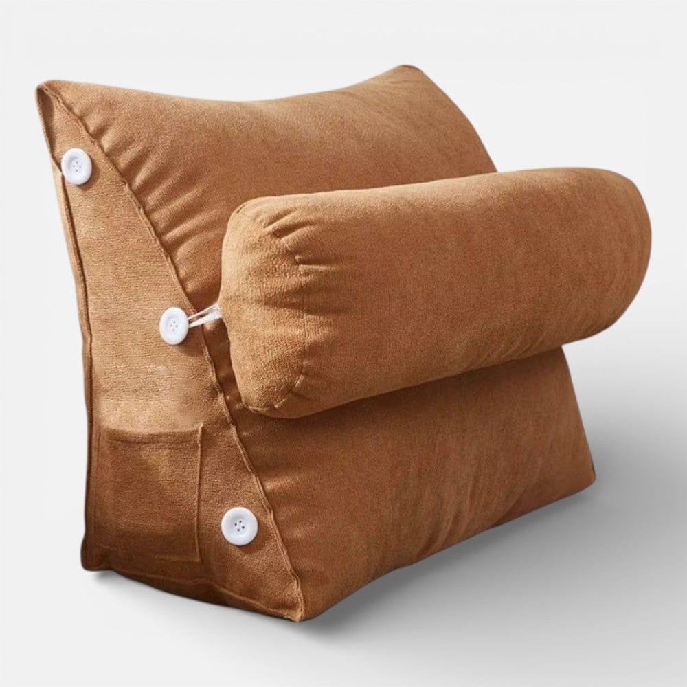 Coussin Triangulaire Marron