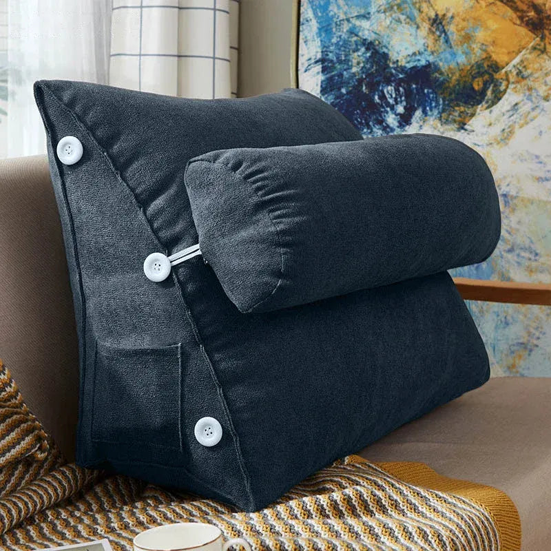 Coussin Triangulaire Noir