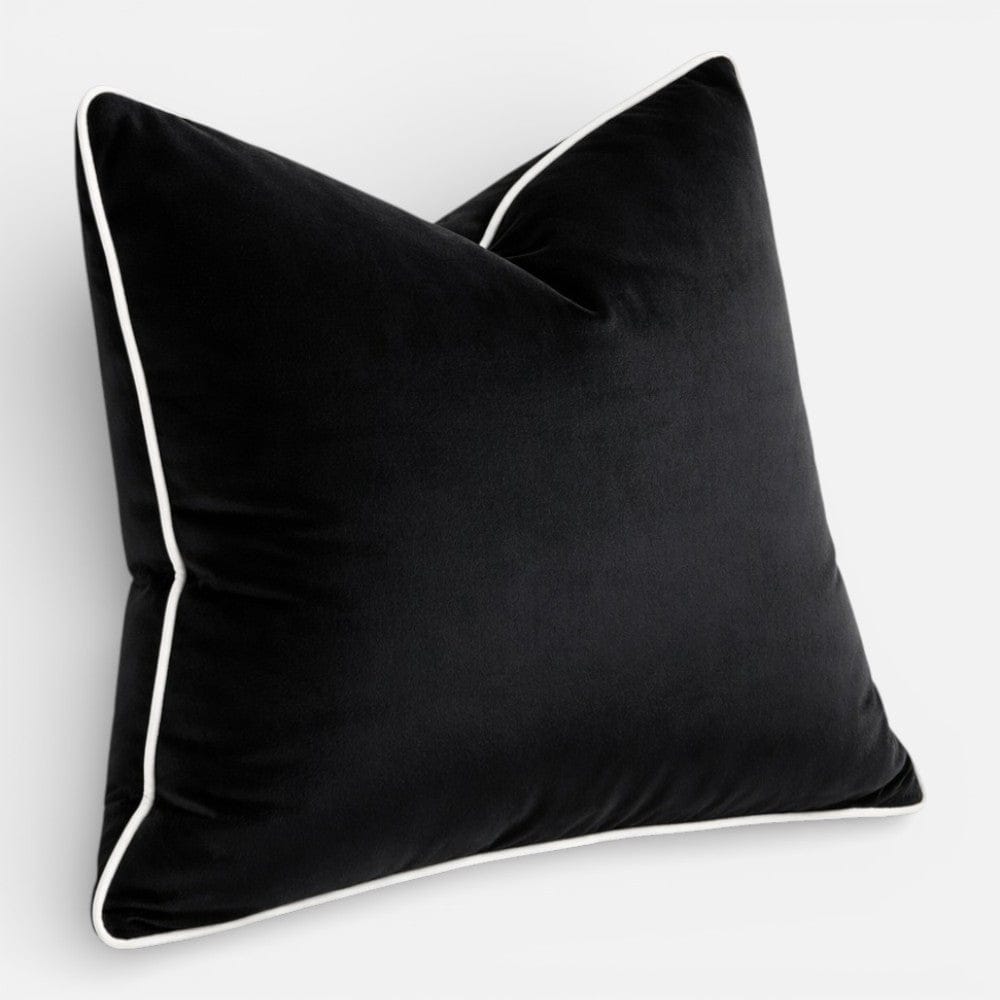 Housse de Coussin Noir et Blanc