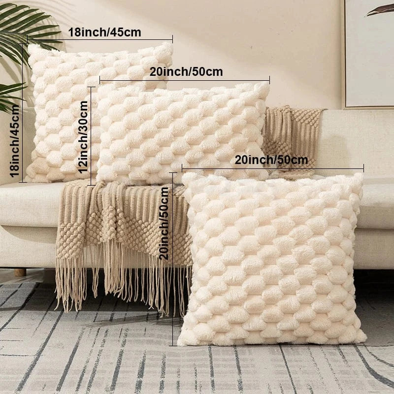 Housse de Coussin Peluche