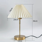 Lampe de Chevet Abat Jour Plissé