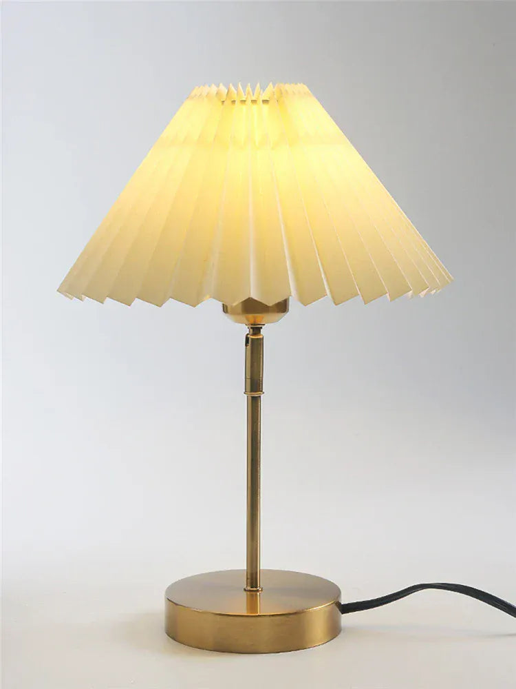 Lampe de Chevet Abat Jour Plissé