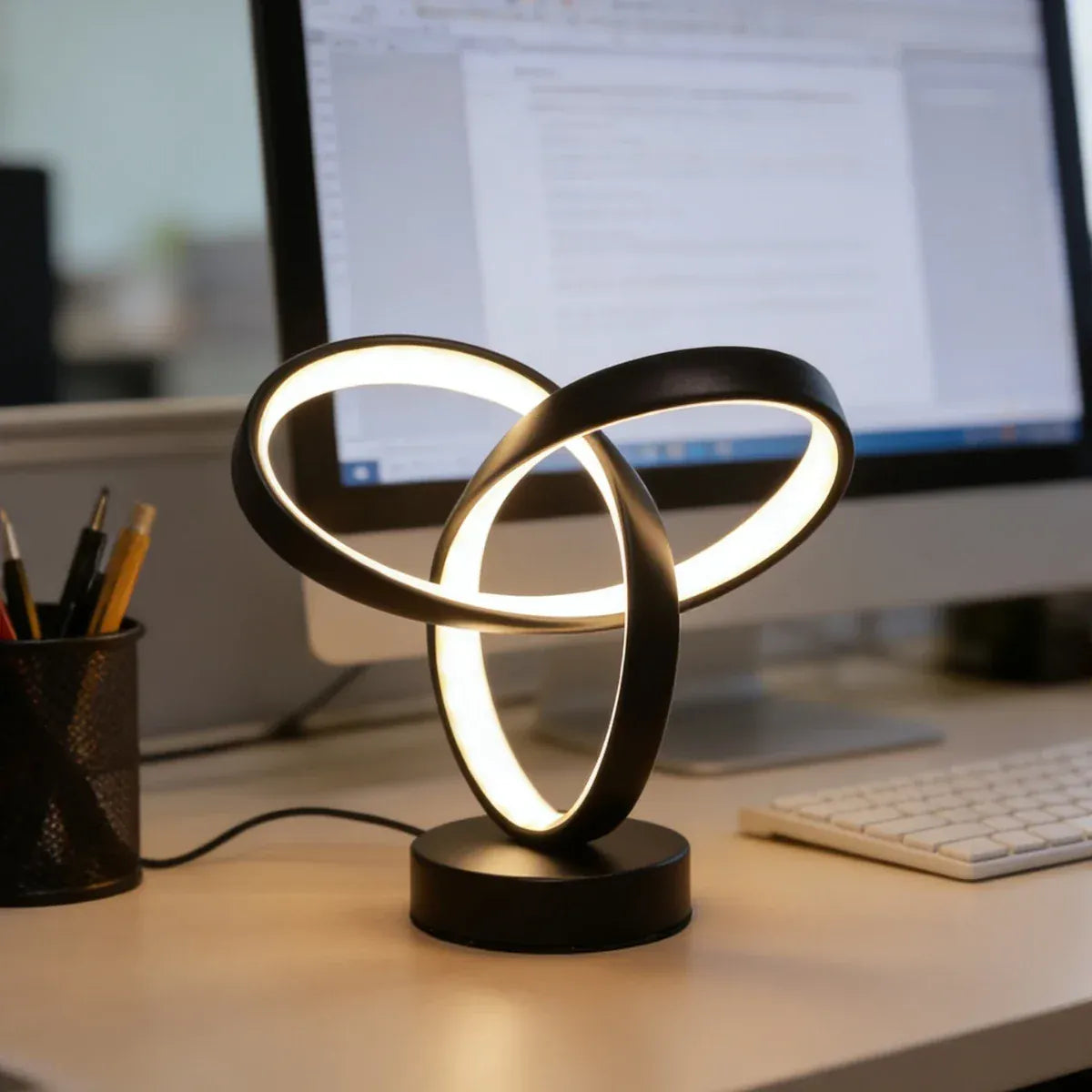 Lampe de Chevet avec Anneaux