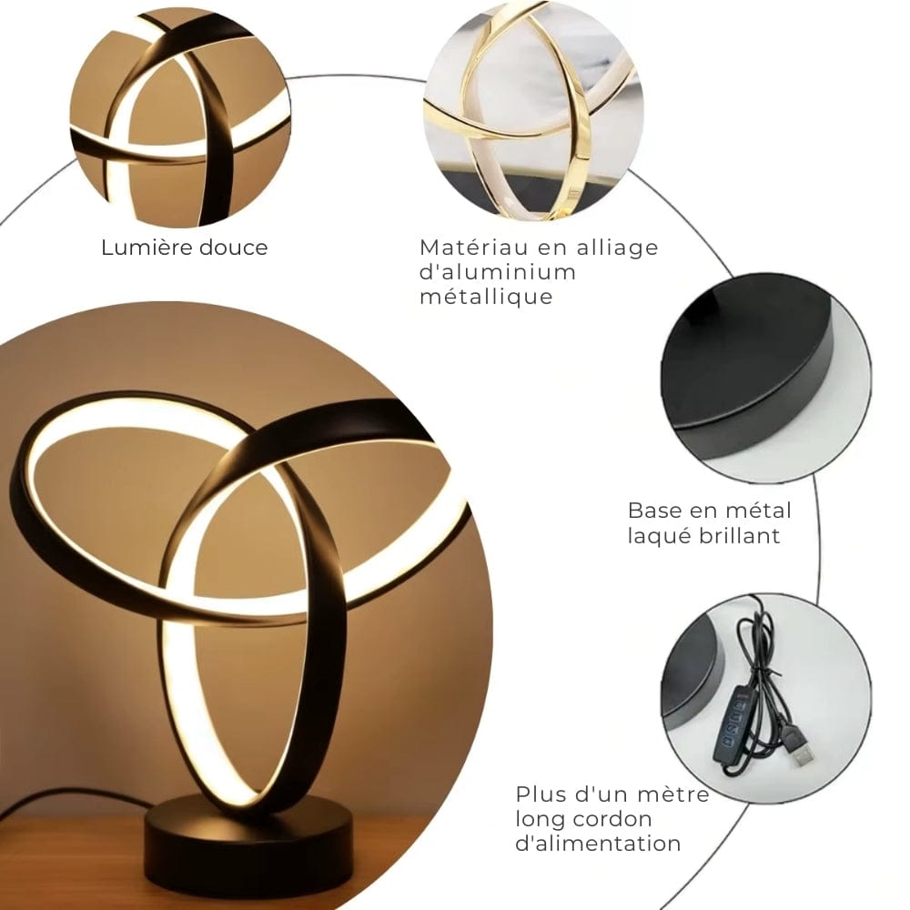 Lampe de Chevet avec Anneaux