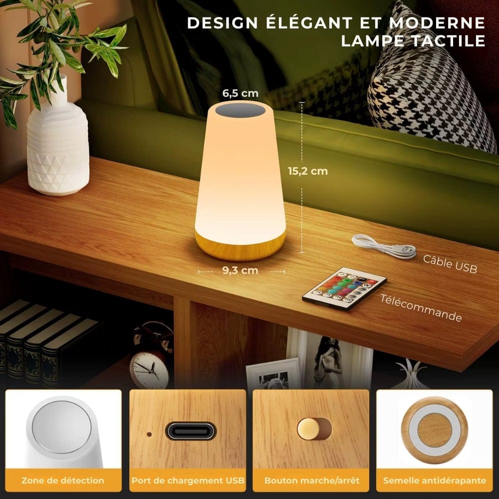Lampe de Chevet avec Veilleuse