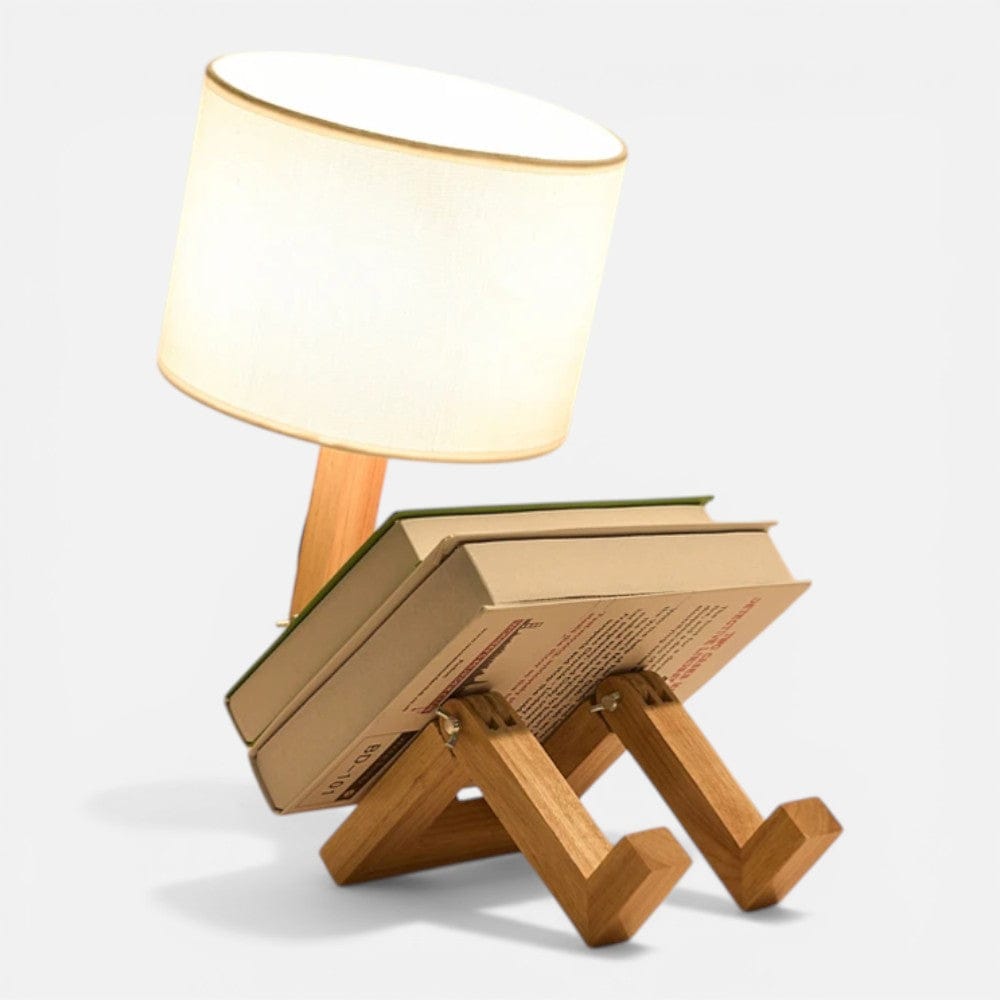 Lampe de Chevet Bois Design Robot