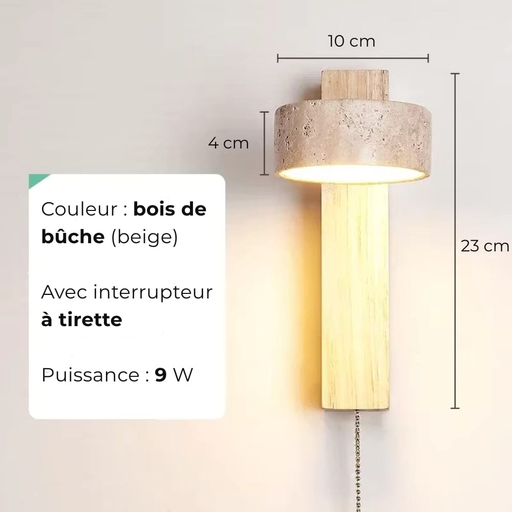 Lampe de Chevet Bois Scandinave