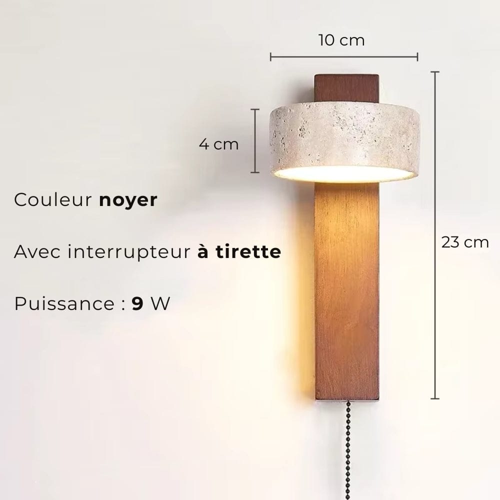Lampe de Chevet Bois Scandinave