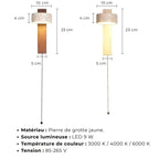 Lampe de Chevet Bois Scandinave