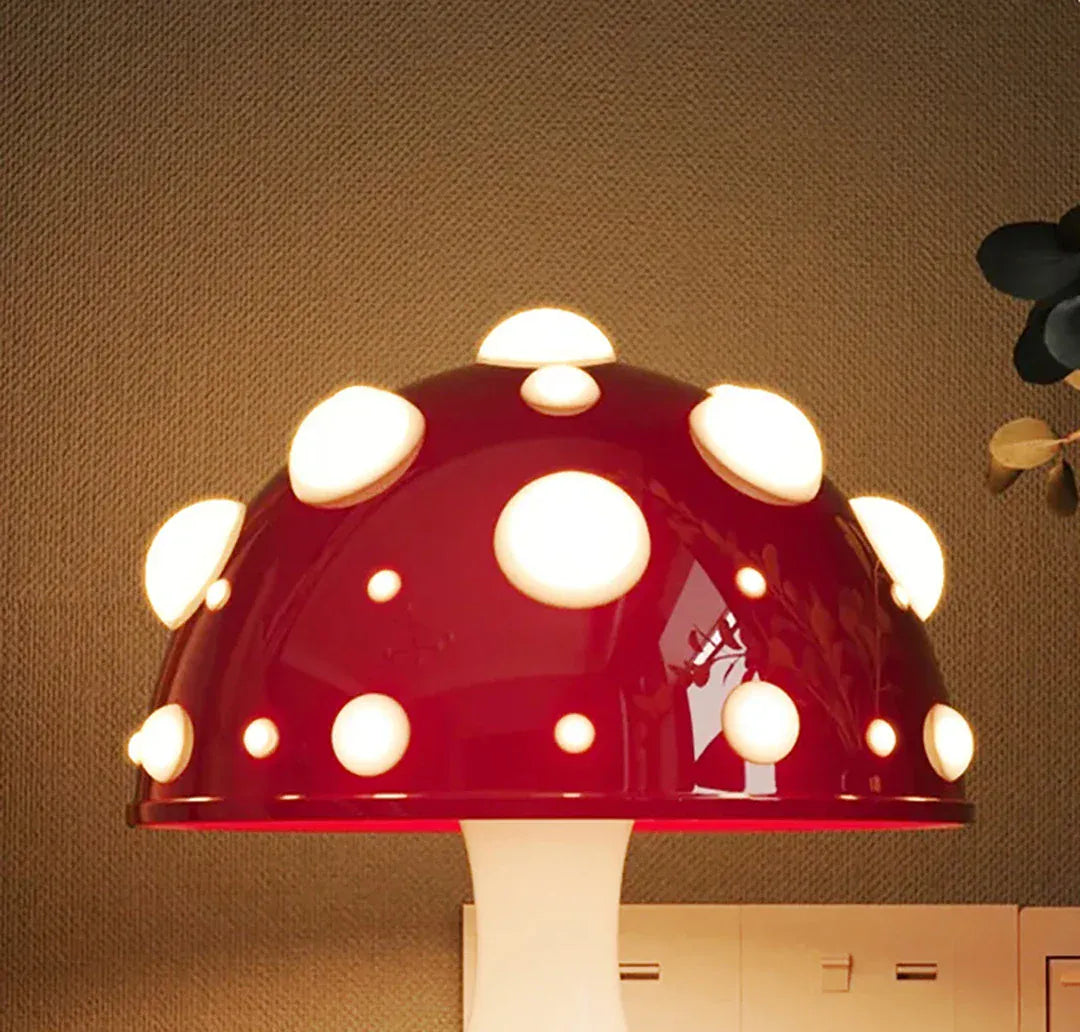 Lampe de Chevet Champignon Rouge