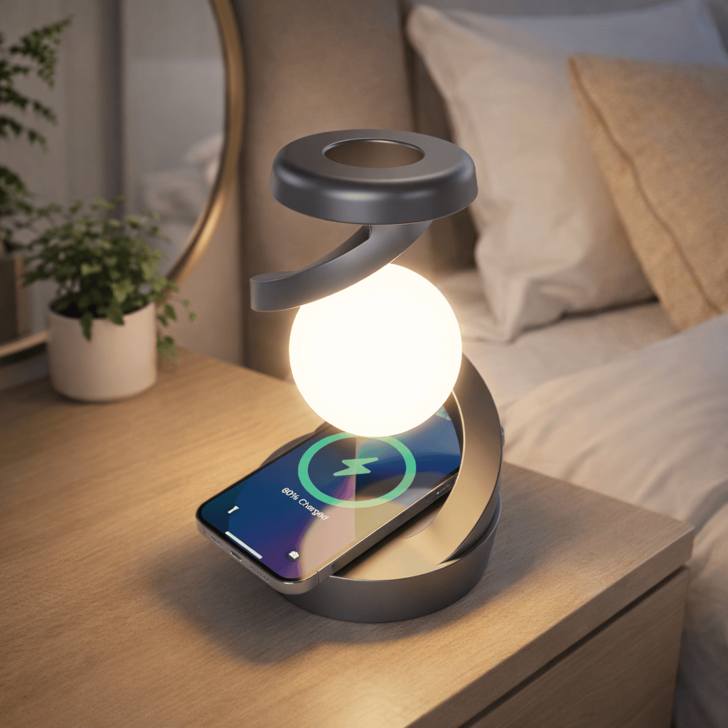 Lampe de Chevet Chargeur Induction