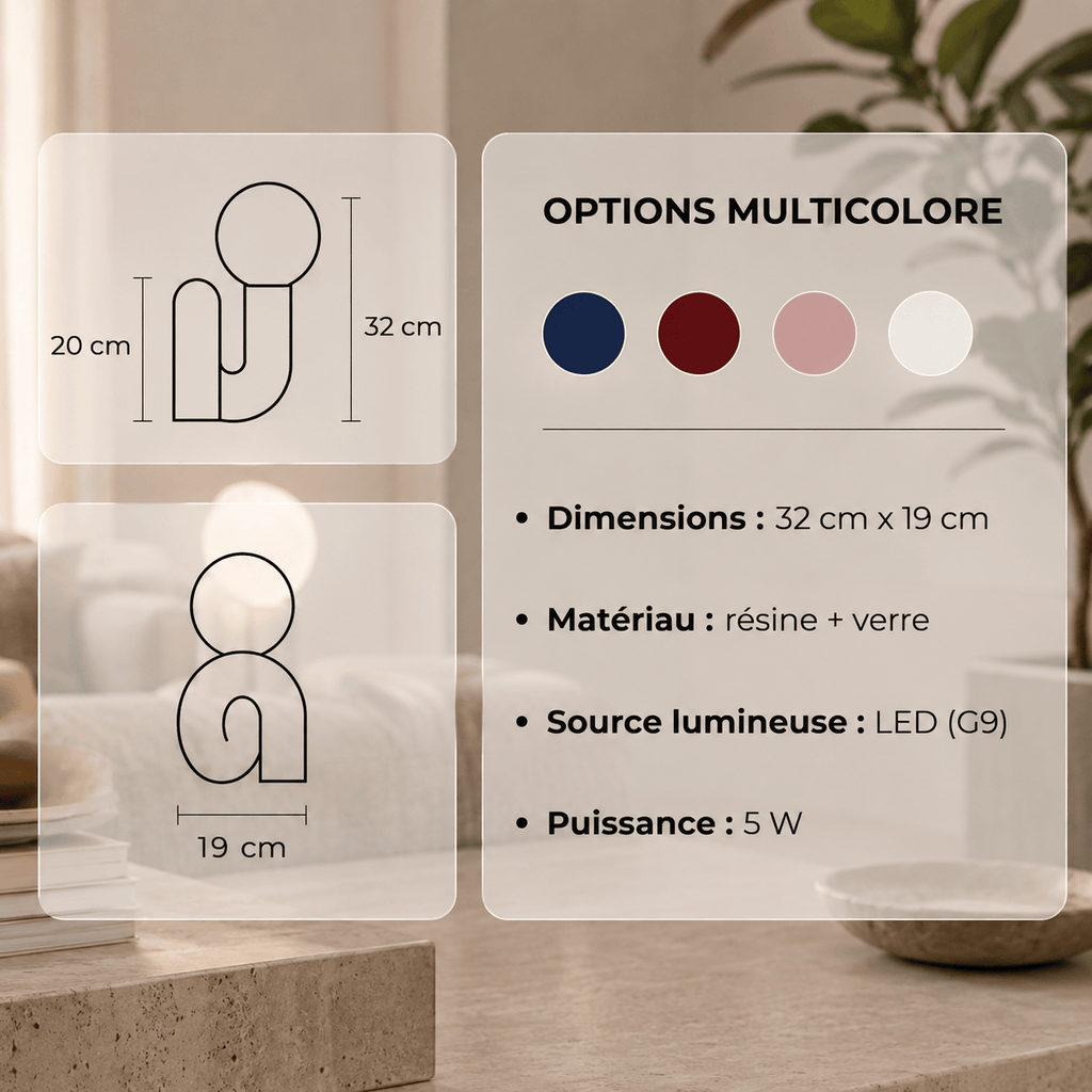 Lampe de Chevet Design Luxe