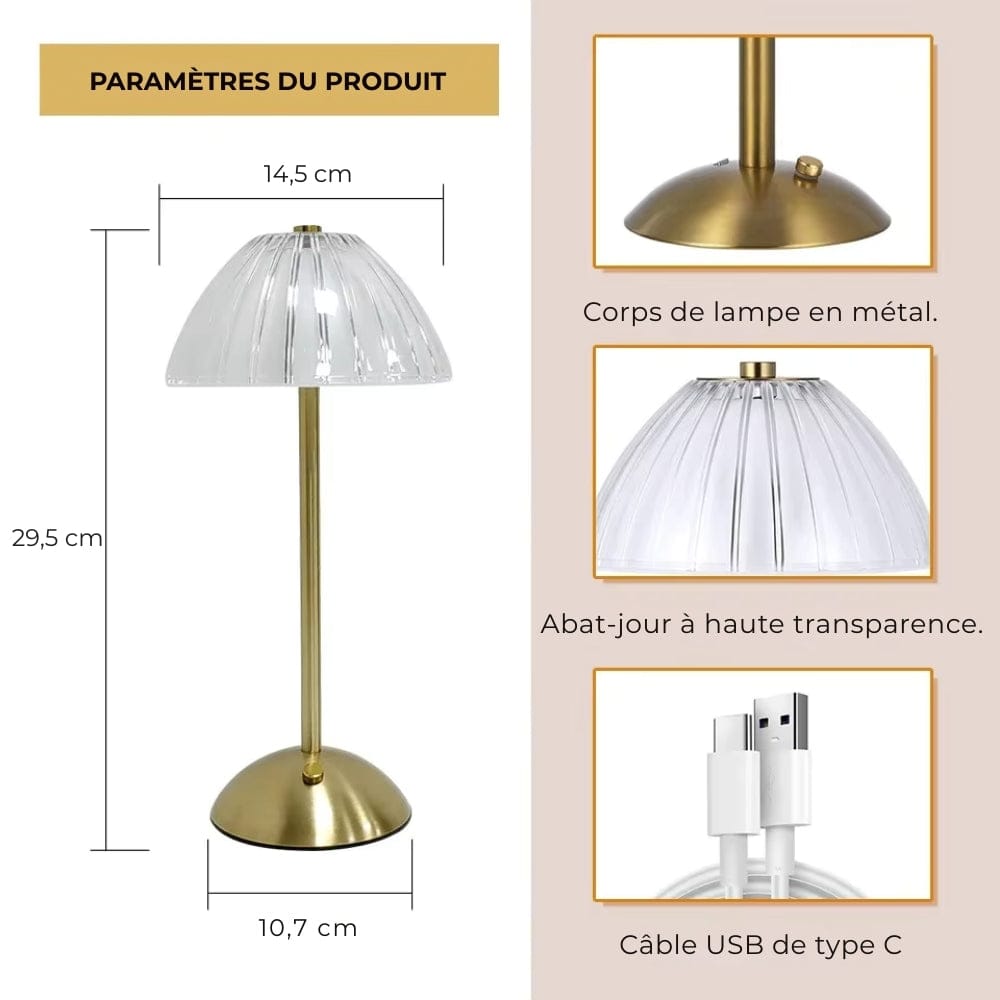 Lampe de Chevet Design Rétro