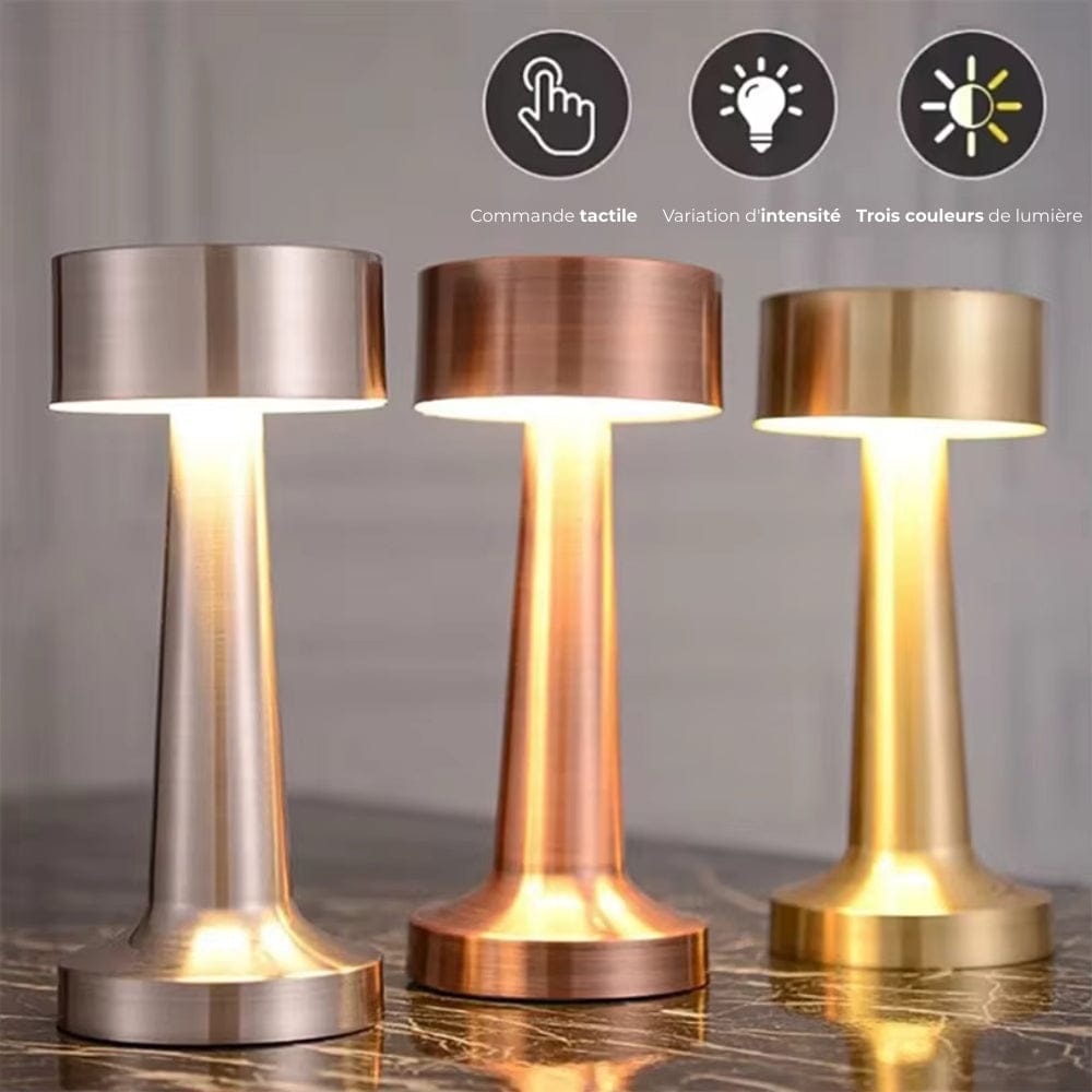 Lampe de Chevet Metal Doré