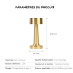 Lampe de Chevet Metal Noir