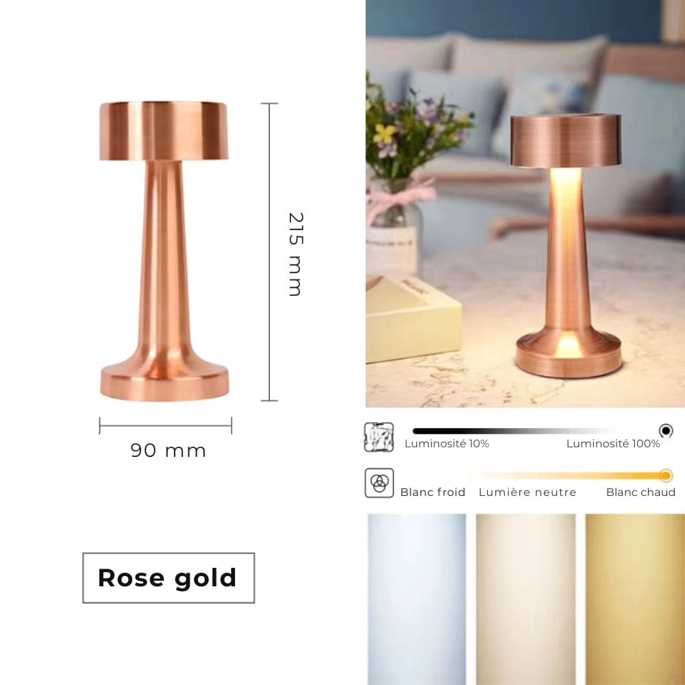 Lampe de Chevet Metal Or Rosé