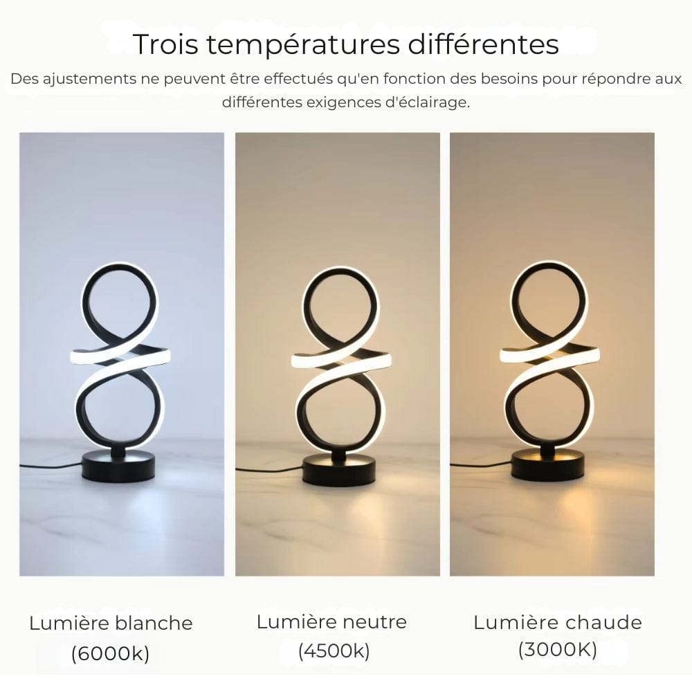 Lampe de Chevet Noire Design