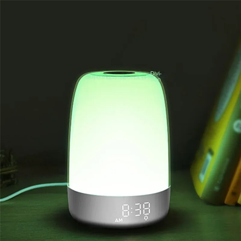 Lampe de Chevet Réveil Cylindrique