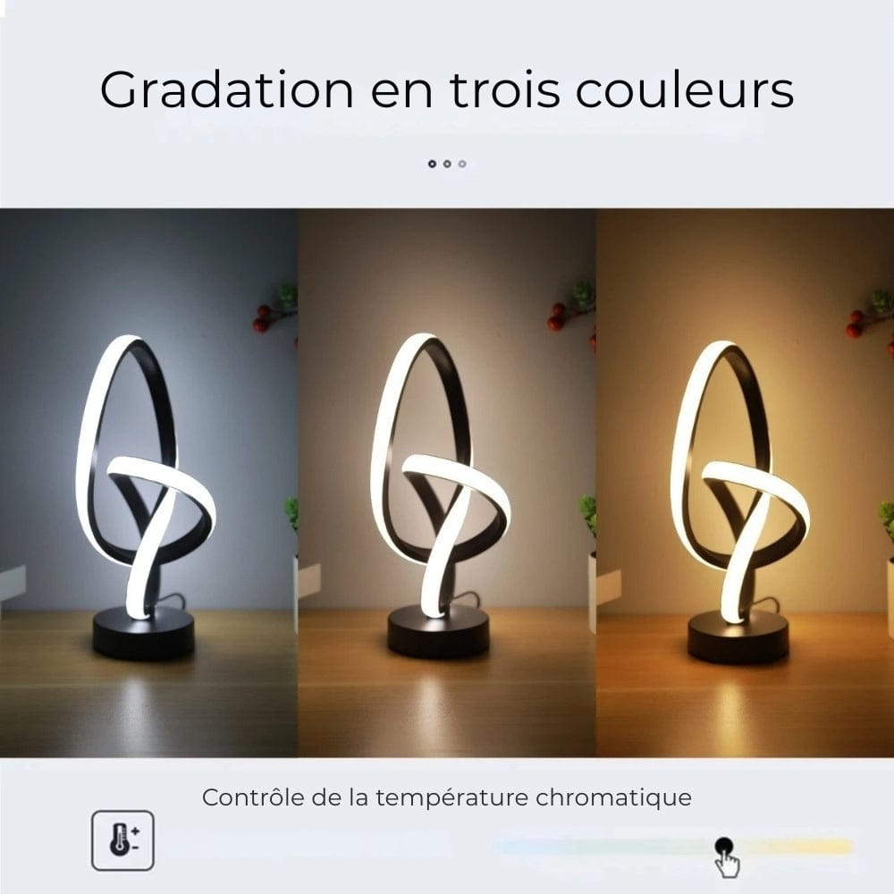 Lampe de Chevet Spirale Luxe
