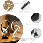 Lampe de Chevet Spirale Luxe