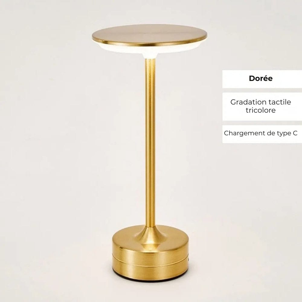 Lampe de Chevet Tactile Dorée