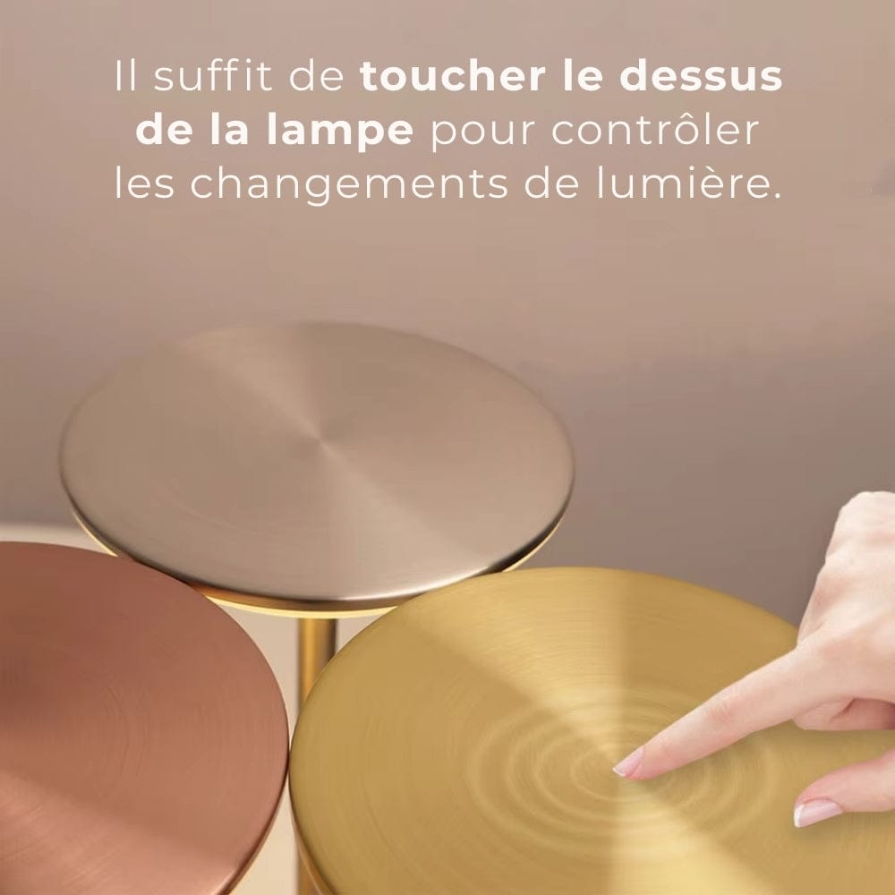 Lampe de Chevet Tactile Grise