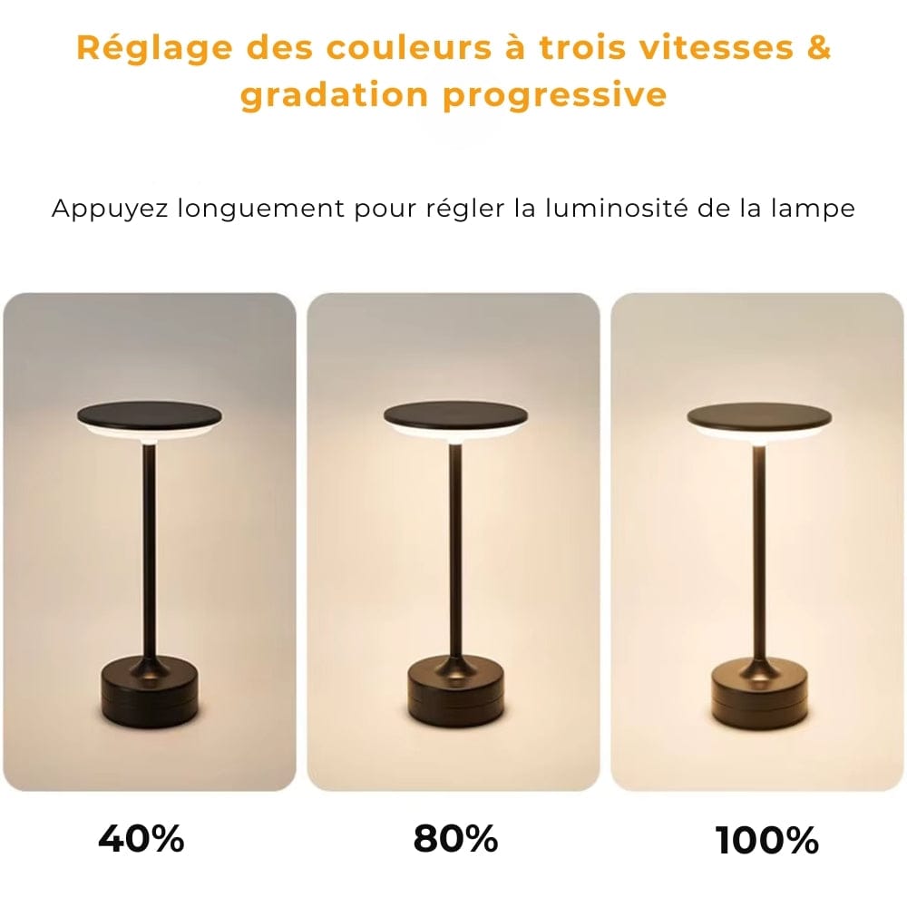 Lampe de Chevet Tactile Noire