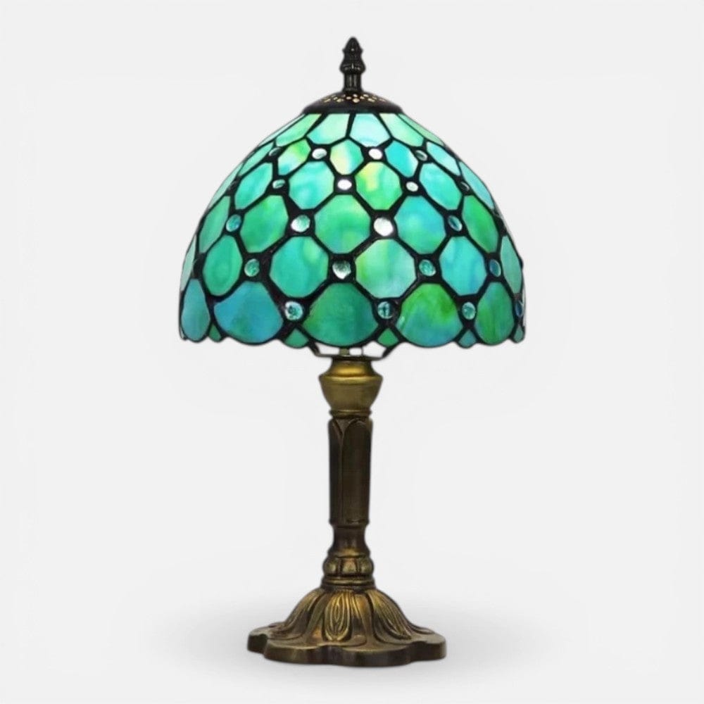 Lampe de Chevet Vitrail Émeraude