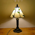 Lampe de Chevet Vitrail Feuillage Vert