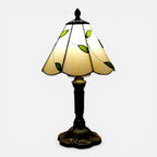 Lampe de Chevet Vitrail Feuillage Vert