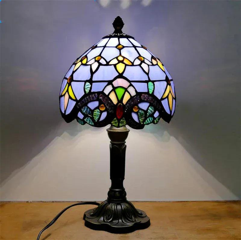 Lampe de Chevet Vitrail Glycine