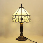 Lampe de Chevet Vitrail Ivoire