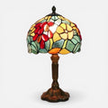 Lampe de Chevet Vitrail Jardin Floral