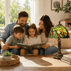 Lampe de Chevet Vitrail Libellule