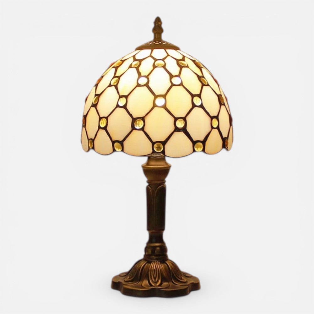 Lampe de Chevet Vitrail Perles de Nacre